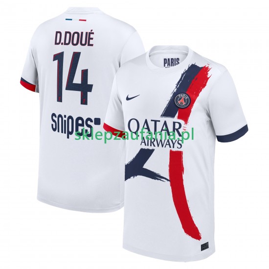 Herre Paris Saint-Germain drakt Desire Doue 14 Borte 2025-2026 Korte Ermer