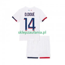 3-13 år Barn Paris Saint-Germain drakt Desire Doue 14 Borte 2025-2026 Korte Ermer 3-13 år Barn Paris Saint-Germain drakt Desire Doue 14 Borte 2025-2026 Korte Ermer