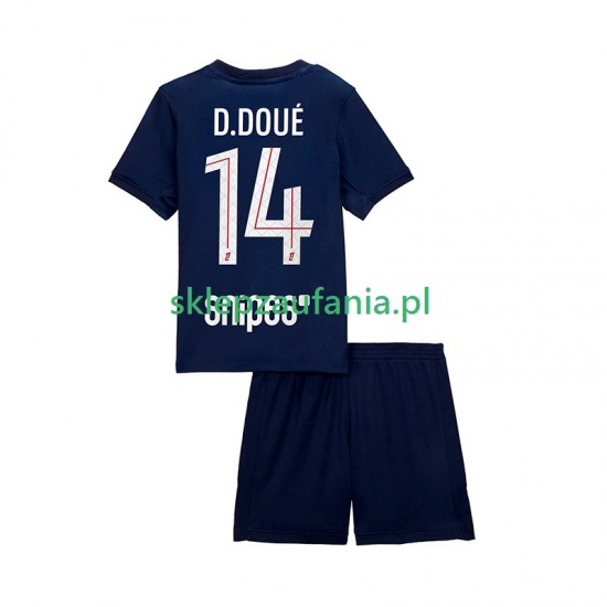 3-13 år Barn Paris Saint-Germain drakt Desire Doue 14 Hjemme 2025-2026 Korte Ermer