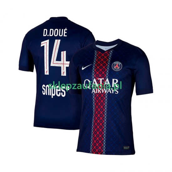 Herre Paris Saint-Germain drakt Desire Doue 14 Hjemme 2025-2026 Korte Ermer