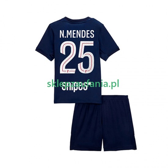 3-13 år Barn Paris Saint-Germain drakt Nuno Mendes 25 Hjemme 2025-2026 Korte Ermer