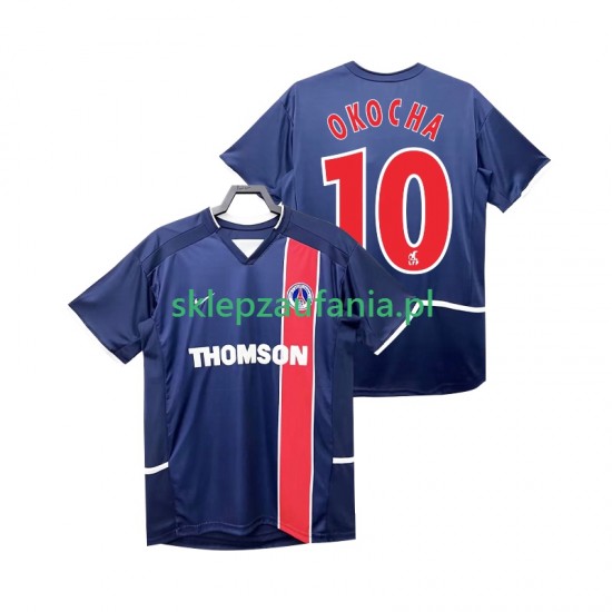 Herre Paris Saint-Germain drakt OKOCHA 10 2002 2003 Retro Hjemme Korte Ermer