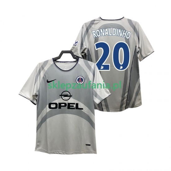 Herre Paris Saint-Germain drakt RONALDINHO 20 2001 2002 Retro Borte Korte Ermer