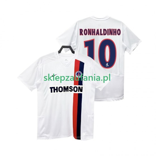 Herre Paris Saint-Germain drakt RONHALDINHO 10 2002 2003 Retro Borte Korte Ermer