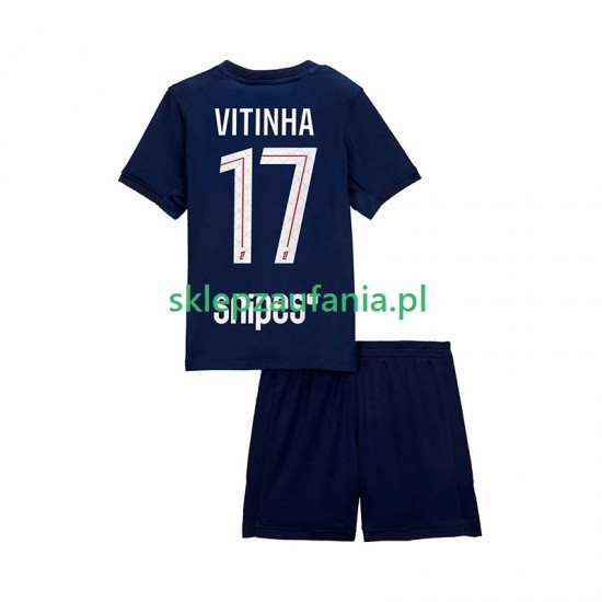 3-13 år Barn Paris Saint-Germain drakt Vitinha 17 Hjemme 2025-2026 Korte Ermer