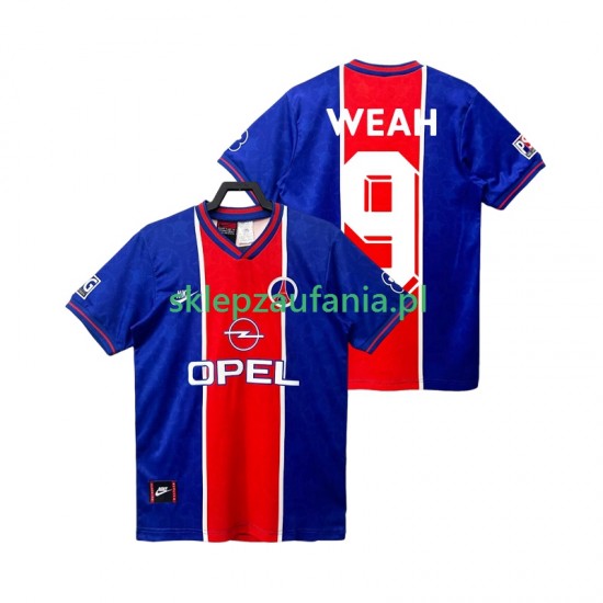 Herre Paris Saint-Germain drakt WEAH 9 1995 1996 Retro Hjemme Korte Ermer