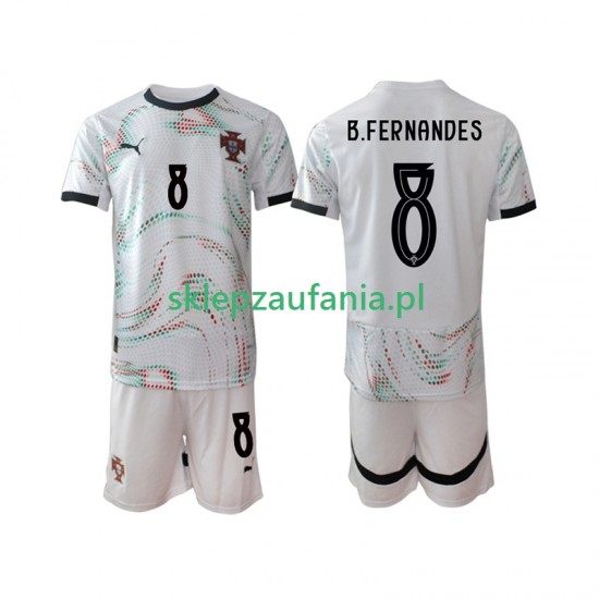 3-13 år Barn Portugal drakt Bruno Fernandes 8 Borte 2025-2026 Korte Ermer