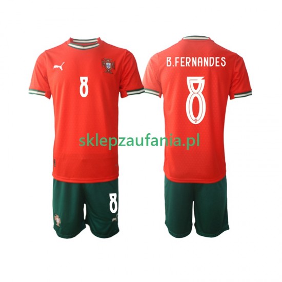 3-13 år Barn Portugal drakt Bruno Fernandes 8 Hjemme 2025-2026 Korte Ermer