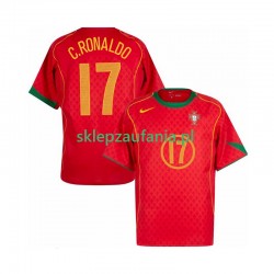 Herre Portugal drakt Cristiano Ronaldo 17 Retro Hjemme 2004 Korte Ermer Herre Portugal drakt Cristiano Ronaldo 17 Retro Hjemme 2004 Korte Ermer