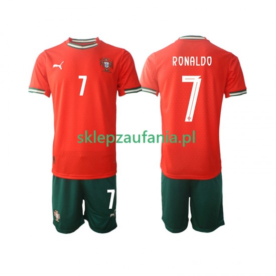 3-13 år Barn Portugal drakt Cristiano Ronaldo 7 Hjemme 2025 Korte Ermer