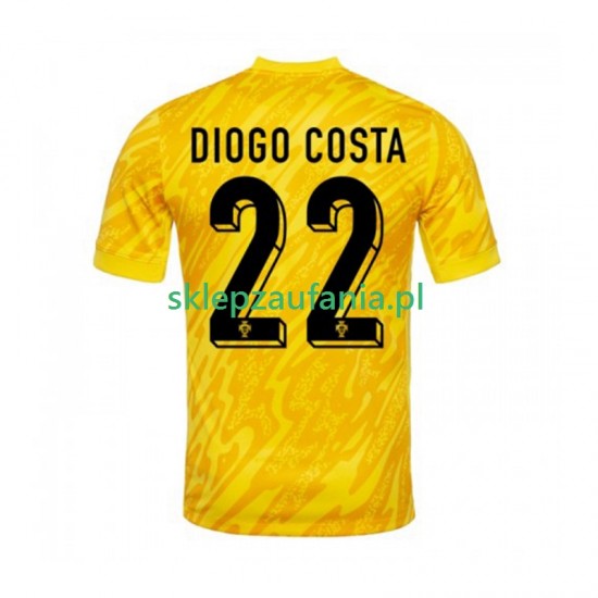 Herre Keeper Portugal drakt Diogo Costa 22 Hjemme 2024 Korte Ermer