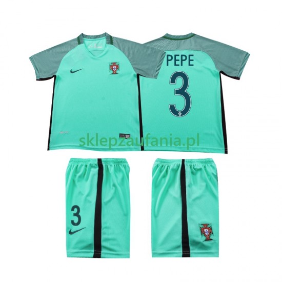 3-13 år Barn Portugal drakt PEPE 3 2016 Retro Borte Korte Ermer