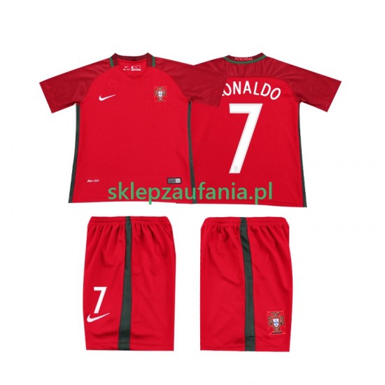 3-13 år Barn Portugal drakt RONALDO 7 2016 Retro Hjemme Korte Ermer