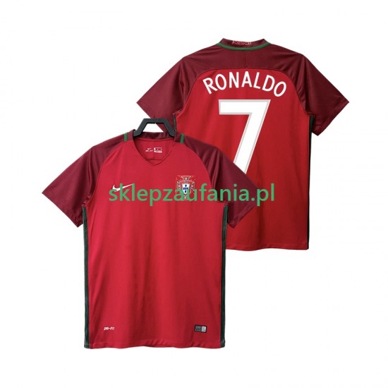 Herre Portugal drakt RONALDO 7 2016 Retro Hjemme Korte Ermer