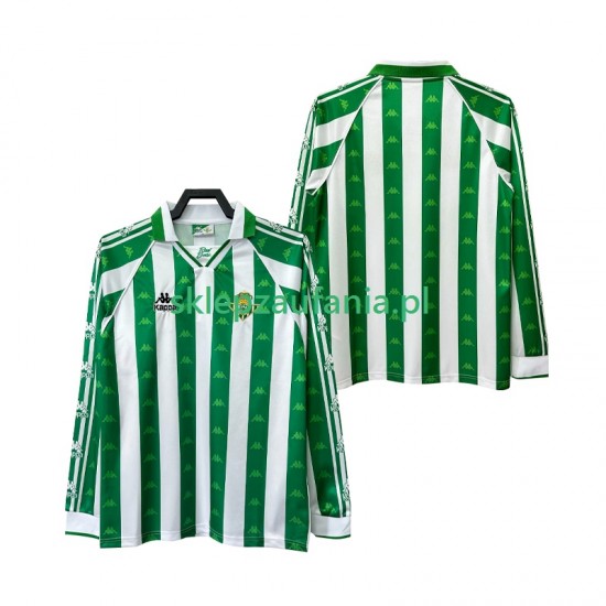Herre Real Betis drakt 1996 1997 Retro Hjemme Langermet