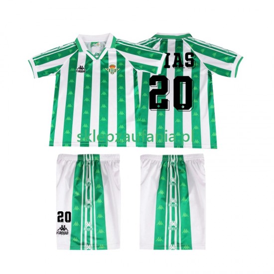 3-13 år Barn Real Betis drakt Tomas Olias 20 1996 1997 Retro Hjemme Korte Ermer