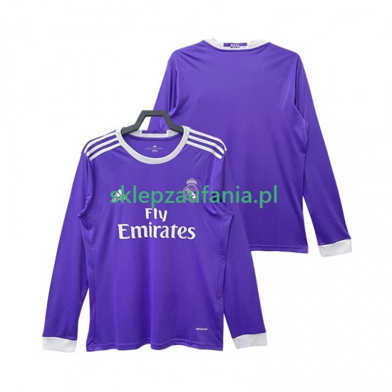 Herre Real Madrid drakt 2016 2017 Retro Borte Langermet