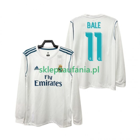 Herre Real Madrid drakt BALE 11 2017 2018 Retro Hjemme Langermet