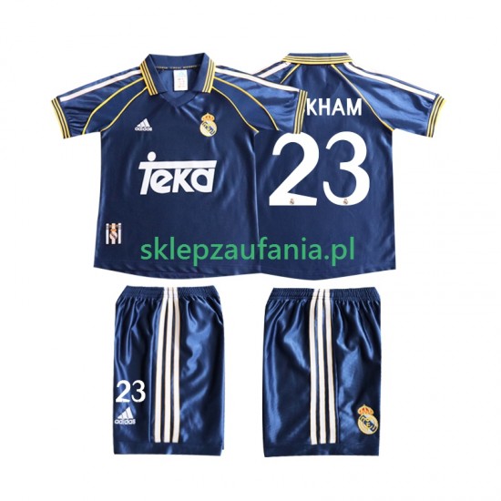 3-13 år Barn Real Madrid drakt BECERHAM 23 1998 Retro Tredje 1999 Korte Ermer