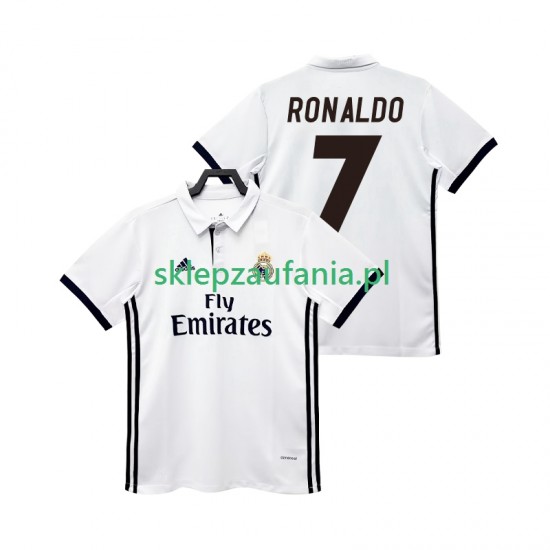 Herre Real Madrid drakt CRISTIANO RONALDO 7 2017 2018 Retro Hjemme Korte Ermer
