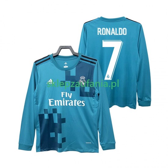 Herre Real Madrid drakt CRISTIANO RONALDO 7 2017 2018 Retro Tredje Langermet
