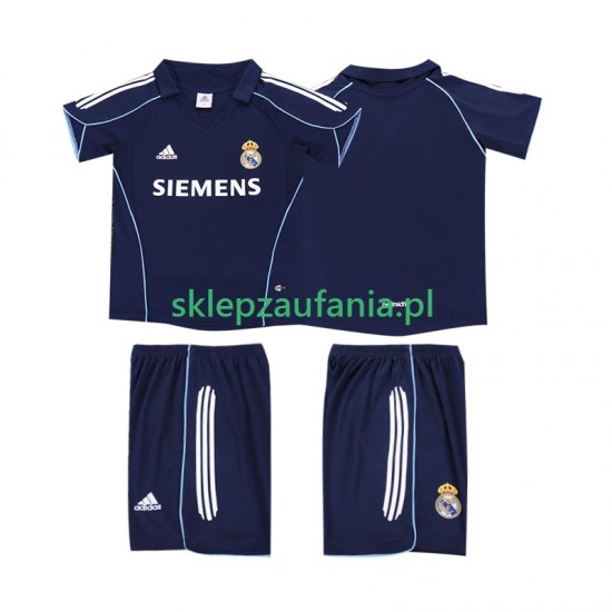 3-13 år Barn Real Madrid drakt 2005 Retro Borte 2006 Korte Ermer