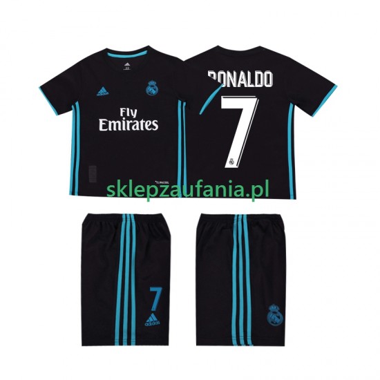 3-13 år Barn Real Madrid drakt Cristiano Ronaldo 7 2017 2018 Retro Borte Korte Ermer