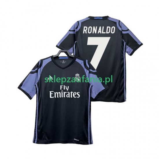 Herre Real Madrid drakt Cristiano Ronaldo 7 2016 2017 Retro Tredje Korte Ermer