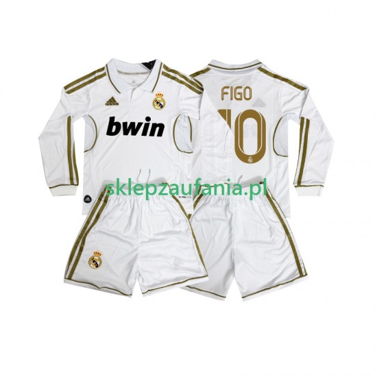 3-13 år Barn Real Madrid drakt FIGO 10 2012 Retro Hjemme 2011 Langermet