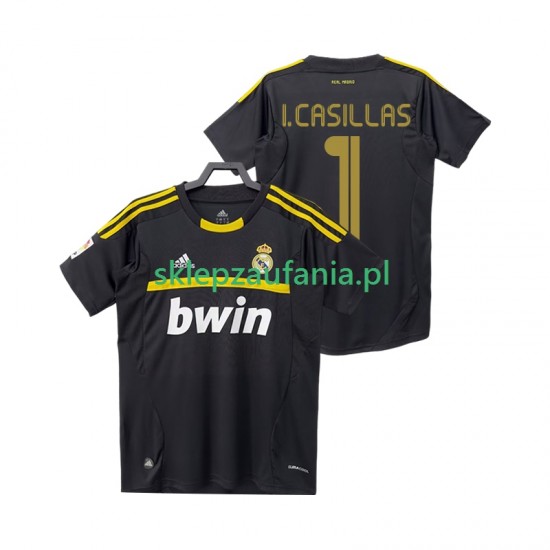 Herre Keeper Real Madrid drakt I.CASILLAS 1 2012 Retro Borte 2011 Korte Ermer
