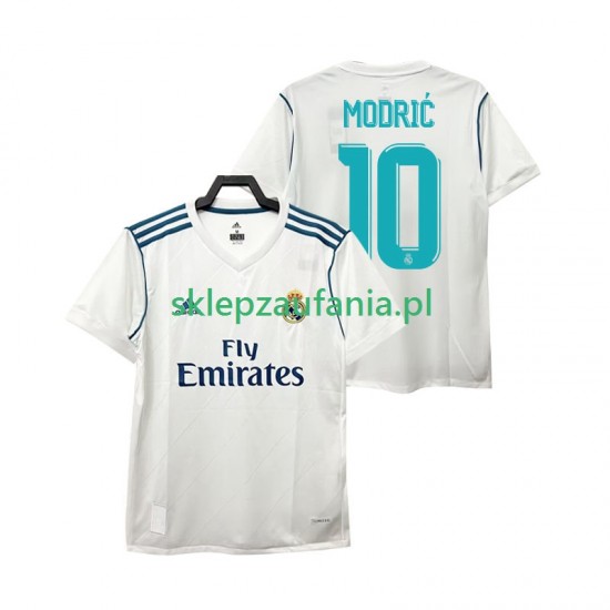 Herre Real Madrid drakt Modrić 10 2017 Retro Hjemme Korte Ermer