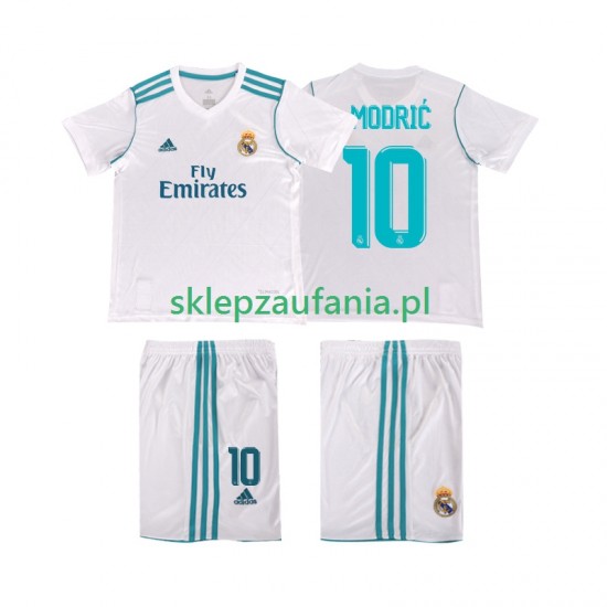 3-13 år Barn Real Madrid drakt Modrić 10 2017 2018 Retro Hjemme Korte Ermer