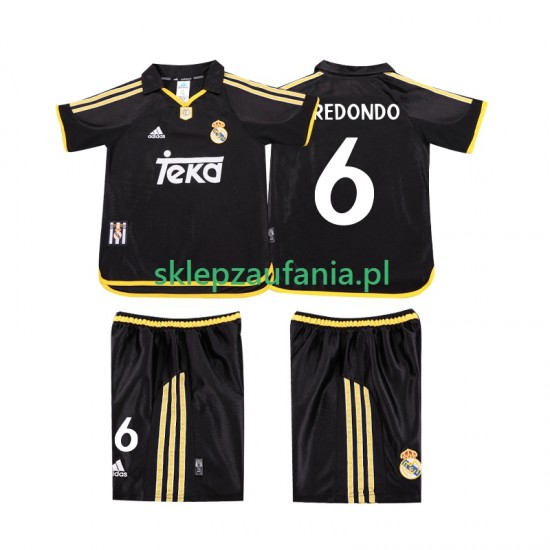 3-13 år Barn Real Madrid drakt REDONDO 6 2001 Retro Borte 1999 Korte Ermer