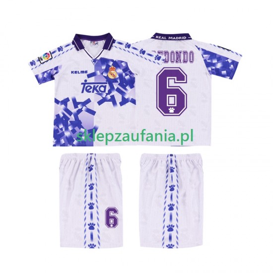 3-13 år Barn Real Madrid drakt REDONDO 6 1996 1997 Retro Tredje Korte Ermer