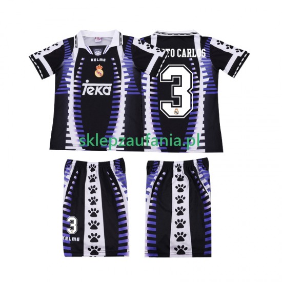3-13 år Barn Real Madrid drakt ROBERTO CARLOS 3 1997 1998 Retro Tredje Korte Ermer