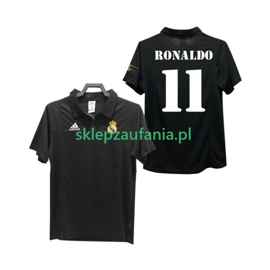 Herre Real Madrid drakt RONALDO 11 2002 2003 Retro Borte Korte Ermer