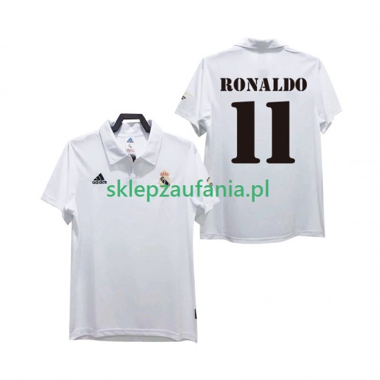 Herre Real Madrid drakt RONALDO 11 2002 2003 Retro Hjemme Korte Ermer