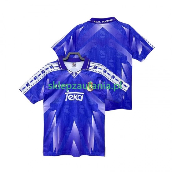 Herre Real Madrid drakt 1996 1997 Retro Borte Korte Ermer