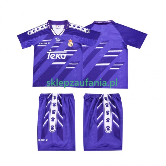 3-13 år Barn Real Madrid drakt 1996 Retro Borte 1994 Korte Ermer
