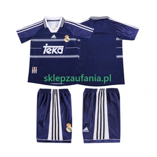 3-13 år Barn Real Madrid drakt 1998 Retro Borte 1999 Korte Ermer