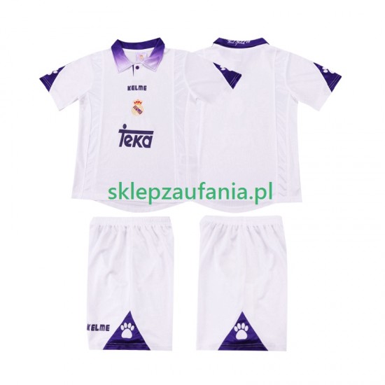 3-13 år Barn Real Madrid drakt 1997 1998 Retro Hjemme Korte Ermer