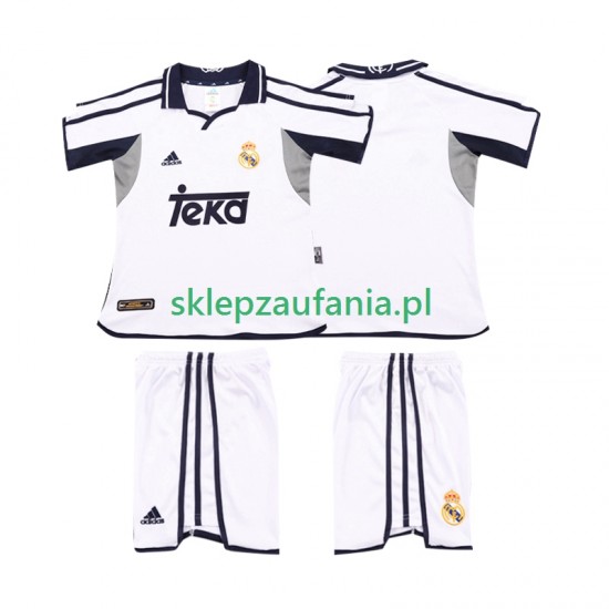 3-13 år Barn Real Madrid drakt 2001 2002 Retro Hjemme Korte Ermer