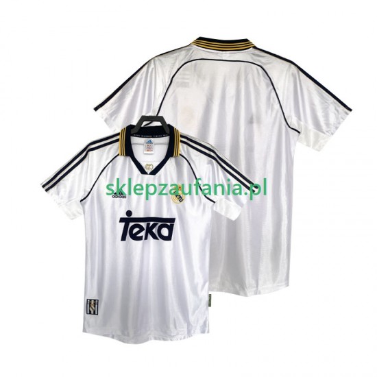 Herre Real Madrid drakt 1998 2000 Retro Hjemme Korte Ermer