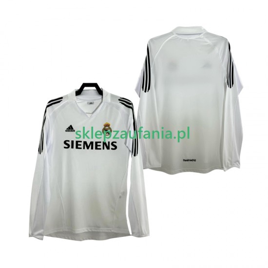 Herre Real Madrid drakt 2005 Retro Hjemme 2006 Langermet