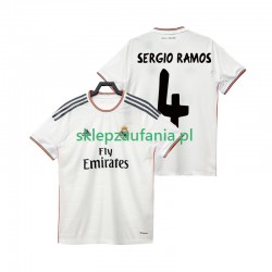 Herre Real Madrid drakt SERGIO RAMOS 4 2013 2014 Retro Hjemme Korte Ermer Herre Real Madrid drakt SERGIO RAMOS 4 2013 2014 Retro Hjemme Korte Ermer