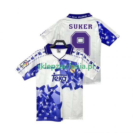 Herre Real Madrid drakt SUKER 9 1996 1997 Retro Tredje Korte Ermer
