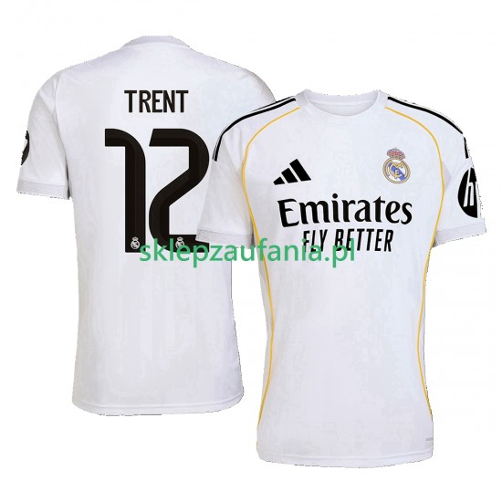 Herre Real Madrid drakt Trent Alexander-Arnold 12 Hjemme 2025-2026 Korte Ermer