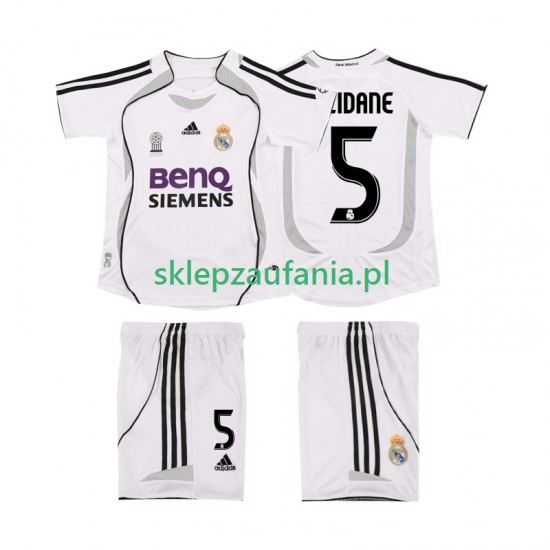 3-13 år Barn Real Madrid drakt ZIDANE 5 2007 Retro Hjemme 2006 Korte Ermer