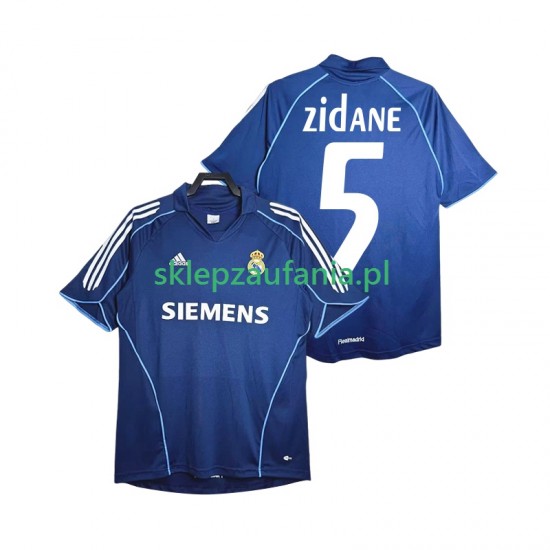 Herre Real Madrid drakt Zidane 5 2005 Retro Borte 2006 Korte Ermer
