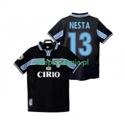 Herre SS Lazio drakt NESTA 13 1998 Retro Borte 1999 Korte Ermer